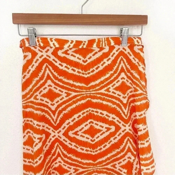 NWT Seafolly Australia Orange Zanzibar Midi Wrap Skirt, Size Small - Picture 2 of 8